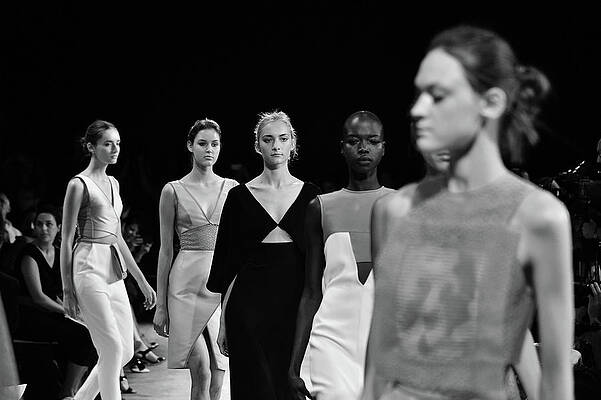 Wall Art featuring the photograph Mercedes-benz Fashion Week Spring 2015 #1 by Andrew H. Walker