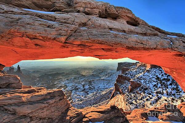 Wall Art featuring the photograph Mesa Arch Frame #1 by Adam Jewell