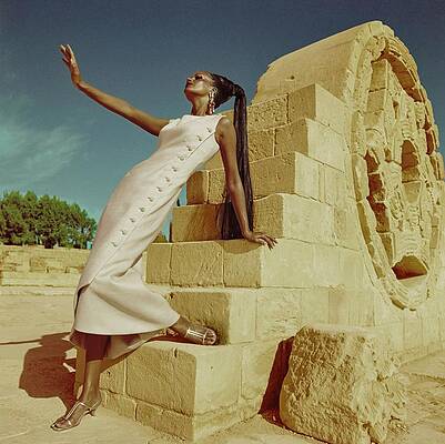 Desert Photograph - Model By Carved Window In Jericho #1 by Henry Clarke