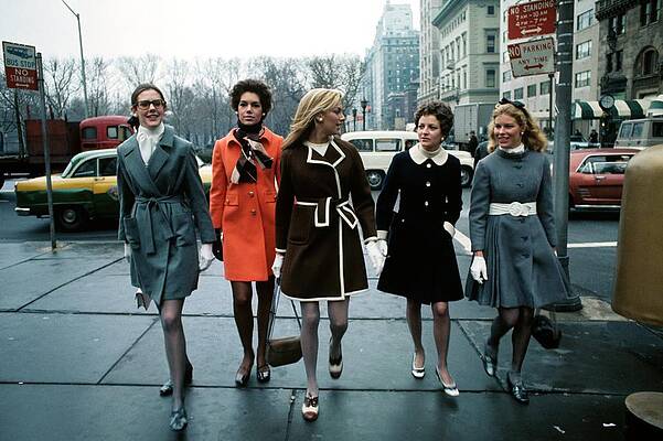 Fashionable Women Walking in New York City Photograph