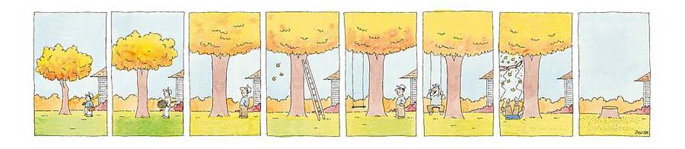 Ground Drawing - New Yorker December 15th, 1997 #1 by Jack Ziegler