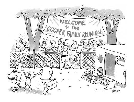 Ground Drawing - New Yorker May 31st, 1999 #1 by Jack Ziegler