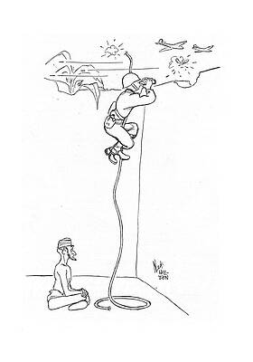 Combat Drawing - New Yorker May 6th, 1944 #1 by Ned Hilton