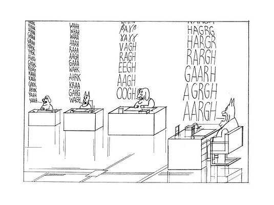 Ground Drawing - New Yorker September 19th, 1977 #1 by Saul Steinberg