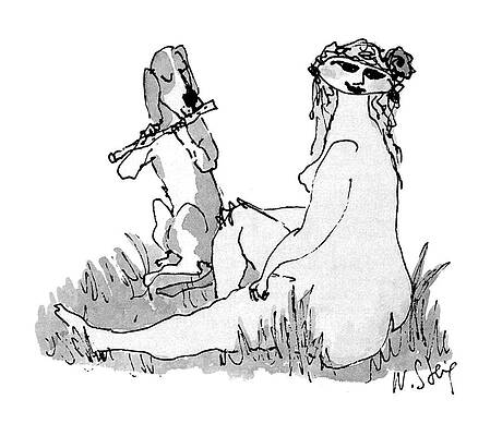 Nude Drawing - New Yorker September 27th, 1999 #1 by William Steig