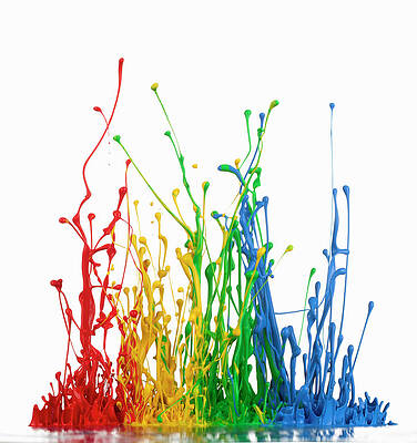 Vibrant Color Splash Explosion Wall Art