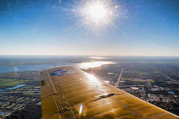 Blue Photograph - Plane Ride #2 by David Hart