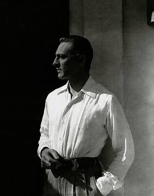 Man in Shadowed Profile Wall Art