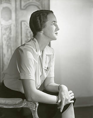 Rural Scene Photograph - Portrait Of Mrs. Stevens Baird #1 by Horst P. Horst