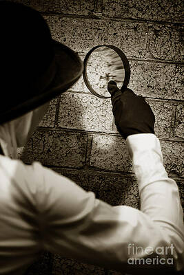 Wall Art featuring the photograph Private Eye Searching For Clues by Jorgo Photography