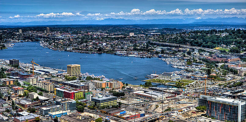 Wall Art featuring the photograph Seattle Cityscape #1 by Jonny D