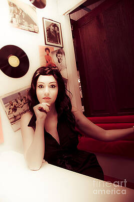 Wall Art featuring the photograph Sixties Retro Woman by Jorgo Photography