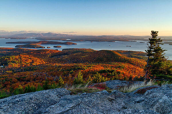 Sunrise Over Lake Winnipesaukee Wall Art