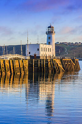 Architecture Wall Art featuring the photograph Sunset Over Scarborough Lighthouse #1 by Sue Leonard