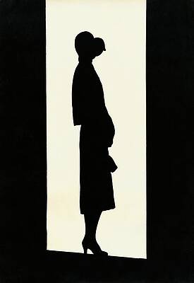 Silhouette Wall Art featuring the photograph The Silhouette Of A Woman #1 by  Barre