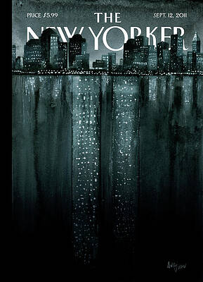 City Skyline Dual Reflection Painting