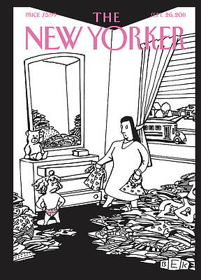 Mother and Child in Messy Room Wall Art