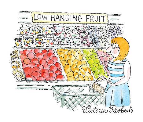 Vegetable Drawing - New Yorker October 10th, 2016 by Victoria Roberts