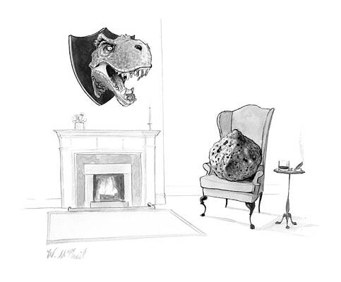 Whimsical Dinosaur Head with Lava Rock Wall Art