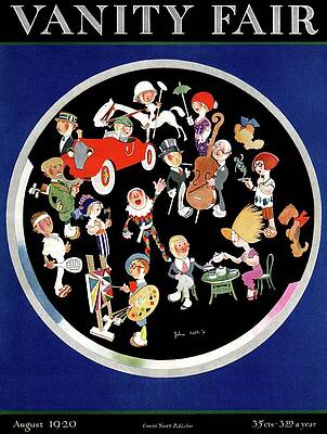 Vanity Fair Cover with Playful Figures Photograph