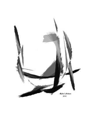 Abstract Wall Art featuring the digital art Abstract Series II #10 by Rafael Salazar