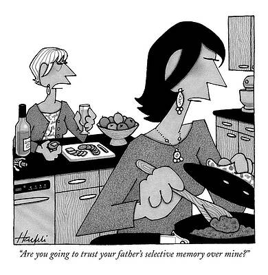 Memory Wall Art featuring the drawing Are You Going To Trust Your Father's Selective by William Haefeli