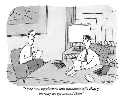 Office Meeting on New Regulations Wall Art