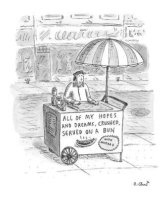 Dream Wall Art featuring the drawing New Yorker September 12th, 2005 by Roz Chast