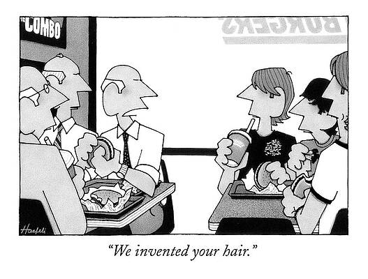 Fast Drawing - We Invented Your Hair by William Haefeli