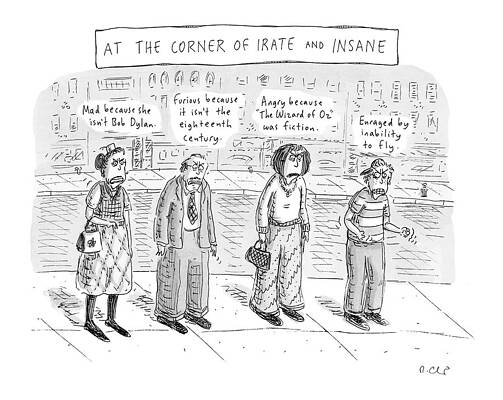 Corner of Irate and Insane Cartoon Drawing