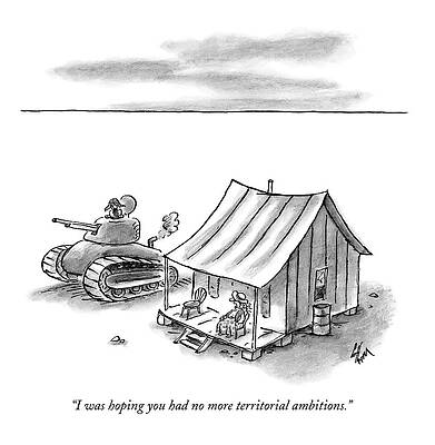 House Drawing - I Was Hoping You Had No More Territorial by Frank Cotham