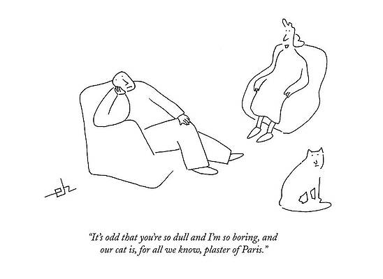 Paris Drawing - It's Odd That You're So Dull And I'm So Boring by Erik Hilgerdt