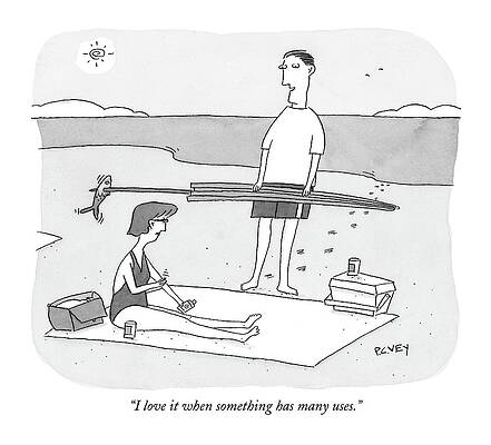 Invention Drawing - I Love It When Something Has Many Uses by Peter C. Vey