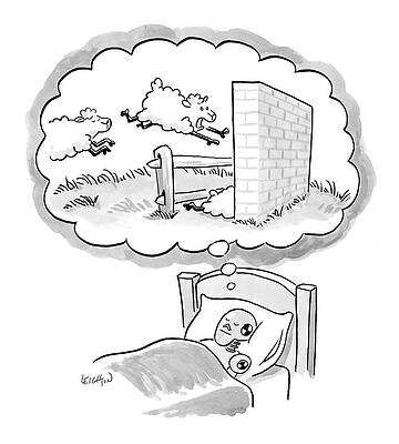 Dream Wall Art featuring the drawing New Yorker December 12th, 2005 by Robert Leighton