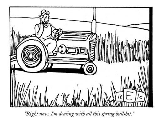 Farmer on Tractor with Sarcastic Quote Wall Art