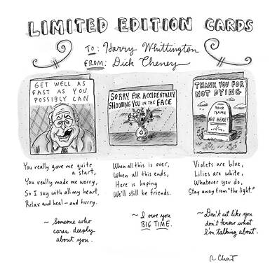 Limit Drawing - Limited Edition Cards by Roz Chast