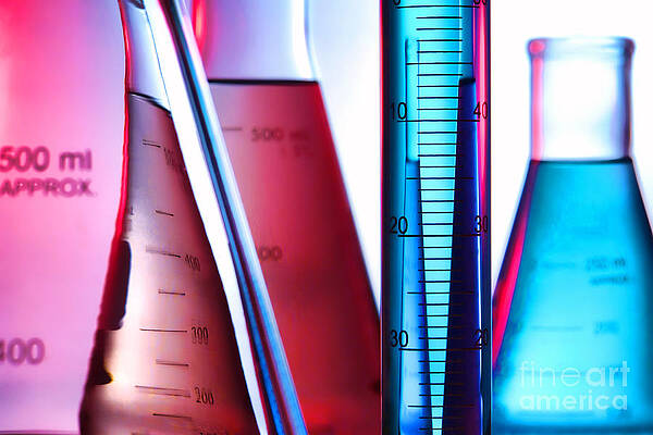 Wall Art featuring the photograph Laboratory Equipment In Science Research Lab #13 by Science Research Lab