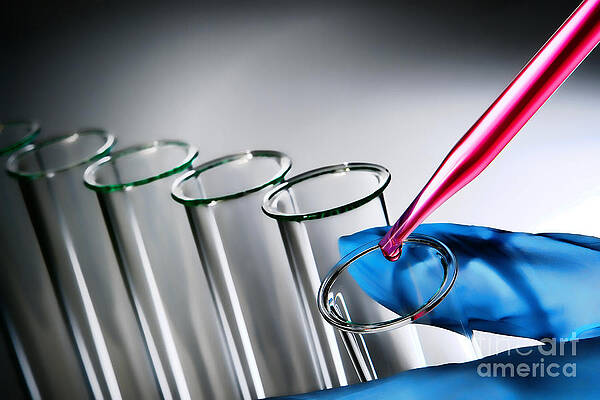 Wall Art featuring the photograph Laboratory Experiment In Science Research Lab #13 by Science Research Lab