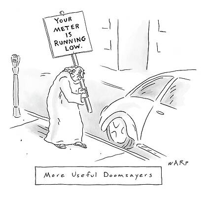 Near Wall Art featuring the drawing New Yorker February 11th, 2008 by Kim Warp