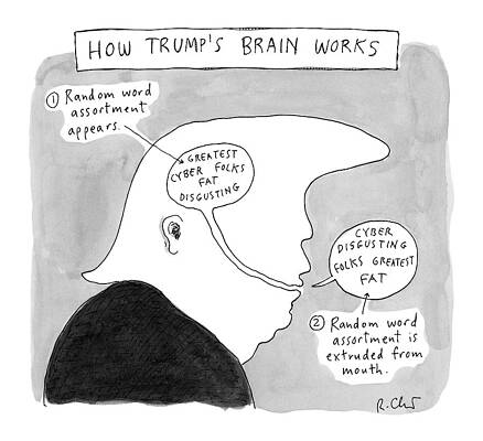 Brain Drawing - New Yorker October 31st, 2016 by Roz Chast