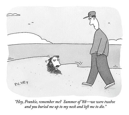 Summer Drawing - Hey, Frankie, Remember Me?  Summer Of '88 - by Peter C. Vey