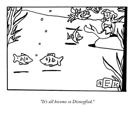 Background Drawing - New Yorker September 7th, 2009 by Bruce Eric Kaplan