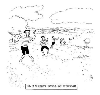 Mimes Creating an Invisible Wall Drawing