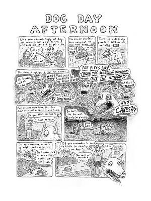 Dog Day Afternoon Cartoon Wall Art