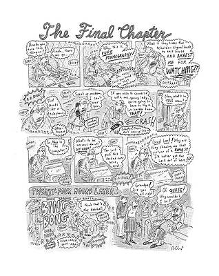 Paris Drawing - New Yorker December 17th, 2001 #1 by Roz Chast