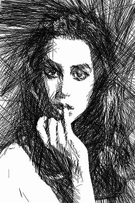 Female Photograph - Facial Expressions #18 by Rafael Salazar