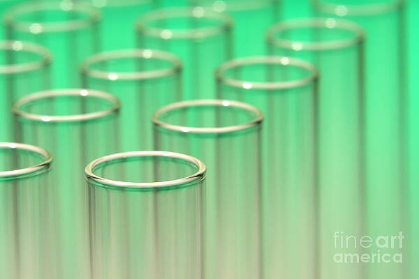 Wall Art featuring the photograph Laboratory Test Tubes In Science Research Lab #18 by Science Research Lab