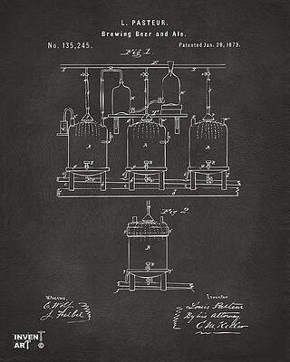 Louis Pasteur's Brewing Patent Digital Art
