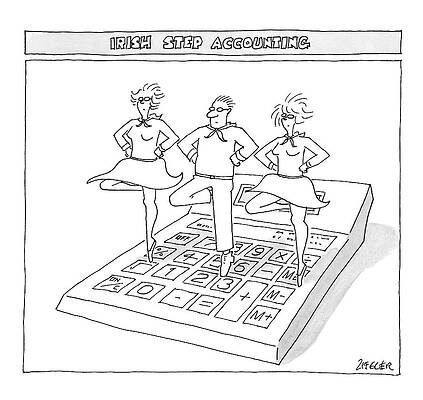 Irish Step Dancing on a Calculator Wall Art