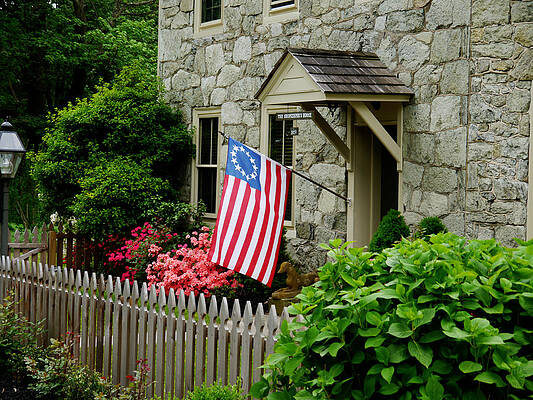 White Photograph - Flying The Flag #2 by Richard Reeve